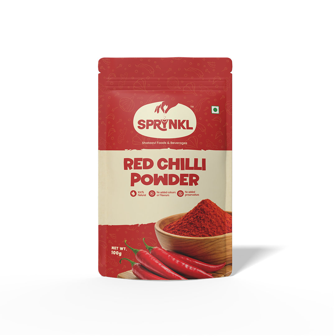 Red Chilli Powder Front Mockup