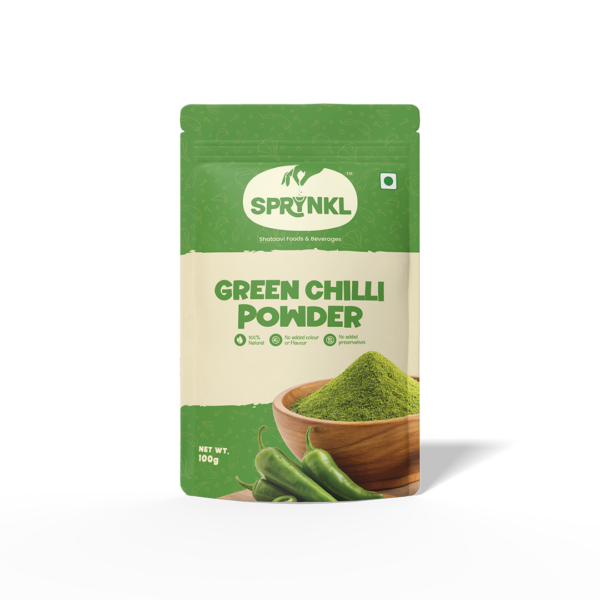 Sprynkl Green Chilli Powder – 100g